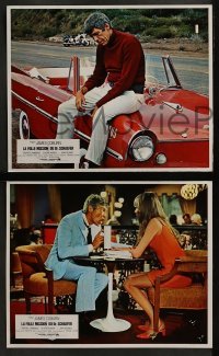4k589 PRESIDENT'S ANALYST 6 style B French LCs 1968 great images of psychiatrist James Coburn!