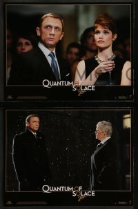 4k531 QUANTUM OF SOLACE 8 French LCs 2008 Daniel Craig as James Bond, Judi Dench!