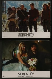 4k595 SERENITY 6 French LCs 2005 Joss Whedon directed, Summer Glau, Nathan Fillion!