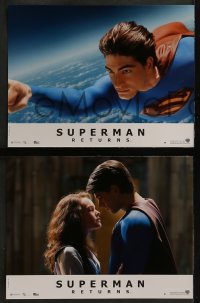 4k546 SUPERMAN RETURNS 8 French LCs 2006 Brandon Routh, Kate Bosworth, Spacey, sexy Parker Posey!