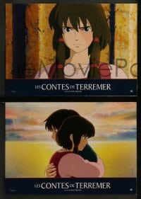 4k601 TALES FROM EARTHSEA 6 French LCs 2006 Ursula K. Le Guin, art of dragon & boy, fantasy anime!