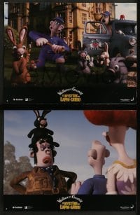 4k552 WALLACE & GROMIT: THE CURSE OF THE WERE-RABBIT 8 French LCs 2005 wacky English claymation!