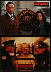 4k410 SILENCE OF THE LAMBS 8 German LCs 1991 Jodie Foster, Anthony Hopkins, Ted Levine, Glenn!