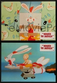 4k423 TUMMY TROUBLE 4 German LCs 1989 Roger Rabbit & sexy Jessica with doctor Baby Herman!