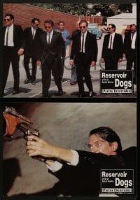 4k040 RESERVOIR DOGS 8 Spanish LCs 1992 Quentin Tarantino, Keitel, Buscemi, Penn, Roth!