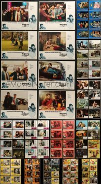 4m126 LOT OF 120 LOBBY CARDS 1950s-1980s complete sets from a variety of different movies!