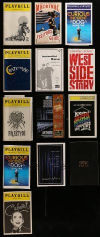 4m395 LOT OF 13 PLAYBILLS 1980s-2010s from a variety of different stage plays!