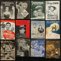 4m378 LOT OF 12 DANISH PROGRAMS 1930s-1950s different images from a variety of movies!