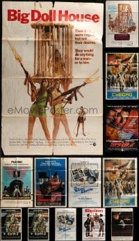 4m171 LOT OF 13 FOLDED U.S. AND LEBANESE ONE-SHEETS 1970s-1990s from a variety of movies!