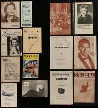 4m394 LOT OF 14 PLAYBILLS AND MISCELLANEOUS ITEMS 1950s-1980s a variety of different plays!