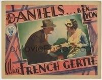 4p028 ALIAS FRENCH GERTIE LC 1930 Bebe Daniels is a lady Raffles, master jewel thief, Ben Lyon!