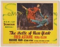 4p071 BELLE OF NEW YORK LC #3 1952 c/u of Fred Astaire dancing with Vera-Ellen on horseback!