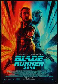 4r643 BLADE RUNNER 2049 advance DS 1sh 2017 great montage image with Harrison Ford & Ryan Gosling!