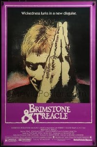 4r651 BRIMSTONE & TREACLE 1sh 1982 Richard Loncraine directed thriller, art of Sting!
