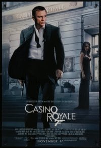 4r661 CASINO ROYALE advance DS 1sh 2006 Daniel Craig as James Bond & sexy Eva Green!