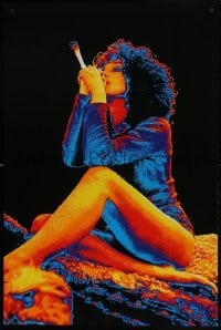 4r325 JOINT 24x36 Swiss commercial poster 1990s psychedelic sexy woman smoking a marijuana!
