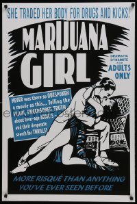 4r326 MARIJUANA GIRL 24x36 Swiss commercial poster 2000 traded her body for drugs, not a real movie!