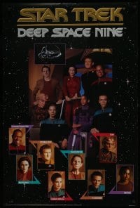 4r566 STAR TREK: DEEP SPACE NINE 24x36 commercial poster 1993 Commander Sisko, Quark & cast!