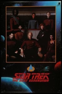 4r567 STAR TREK: THE NEXT GENERATION 24x36 commercial poster 1991 Patrick Stewart and top cast!