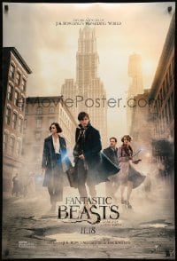 4r709 FANTASTIC BEASTS & WHERE TO FIND THEM teaser DS 1sh 2016 Yates, J.K. Rowling, Ezra Miller!
