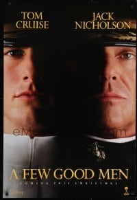 4r713 FEW GOOD MEN teaser 1sh 1992 best close up of Tom Cruise & Jack Nicholson!