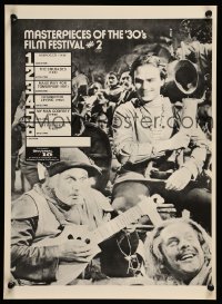 4r075 UNIVERSAL 16 FILM FESTIVAL masterpieces of the '30s #2 style 13x18 film festival poster 1980