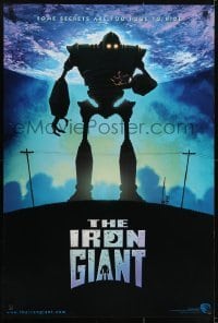 4r762 IRON GIANT int'l 1sh 1999 animated modern classic, completely different cartoon robot art!