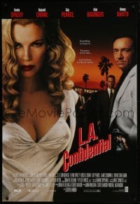 4r487 L.A. CONFIDENTIAL 27x40 video poster 1997 Basinger, alternate image w/Spacey in white jacket!