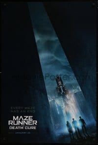 4r828 MAZE RUNNER: THE DEATH CURE style A teaser DS 1sh 2018 Goggins, every maze has an end!