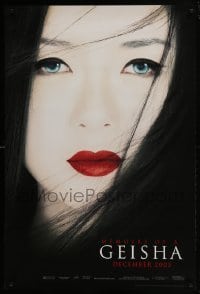 4r829 MEMOIRS OF A GEISHA teaser DS 1sh 2005 Rob Marshall, close up of pretty Ziyi Zhang!