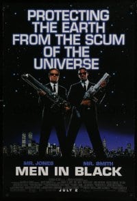 4r830 MEN IN BLACK advance DS 1sh 1997 Will Smith & Tommy Lee Jones protecting the Earth!