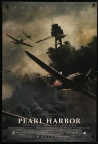 4r856 PEARL HARBOR advance DS 1sh 2001 Ben Affleck, Beckinsale, Hartnett, bombers over battleship!