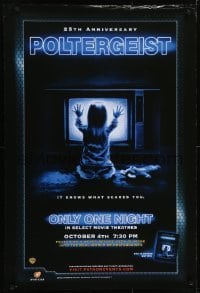 4r499 POLTERGEIST DS 27x40 video poster R2007 Tobe Hooper, classic, they're here, O'Rourke by TV!