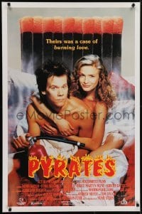 4r502 PYRATES 27x41 video poster 1991 Kevin Bacon and sexiest Kyra Sedgwick went straight to video!