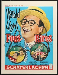 4r533 FUNNY SIDE OF LIFE 16x21 REPRO poster 1990s great wacky artwork of Harold Lloyd!