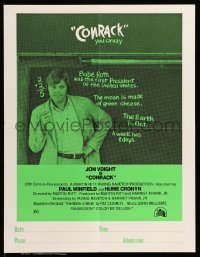 4r342 CONRACK 17x22 special 1974 cool green image of teacher Jon Voight, from Conroy novel!