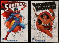 4r430 DC COMICS group of 4 11x17 Canadian special posters 2012 Superman, Wonder Woman & more!