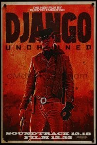 4r229 DJANGO UNCHAINED 24x36 music poster 2012 cool image of Jamie Foxx in title role!