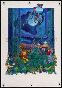 4r003 E.T. THE EXTRA TERRESTRIAL signed #86/100 artist's proof 27x38 art print 1992 by Kent!