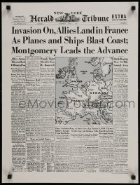 4r361 INVASION ON 18x24 special poster 1990s WWII invasion of Normandy by the Allies!