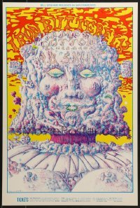 4r237 IRON BUTTERFLY/JAMES COTTON BLUES BAND/A.B. SKHY 14x21 music poster 1969 Lee Conklin art!