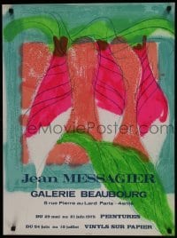 4r020 JEAN MESSAGIER 23x32 French museum/art exhibition 1975 wonderful artwork by the artist!