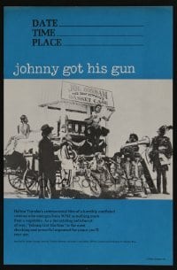 4r362 JOHNNY GOT HIS GUN 9x13 special 1971 Timothy Bottoms, Sutherland, from Dalton Trumbo novel!