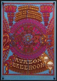 4r245 JUNIOR WELLS/SONS OF CHAMPLIN/SANTANA BLUES BAND 14x20 music poster 1968 psychedelic Henry art