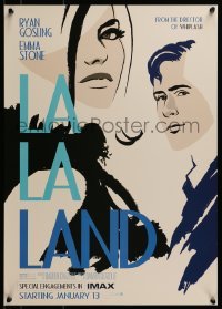 4r363 LA LA LAND 2-sided IMAX 17x24 special poster 2017 different art of Ryan Gosling & Emma Stone!