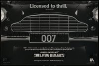 4r369 LIVING DAYLIGHTS 12x18 special poster 1986 great image of classic Aston Martin car grill!