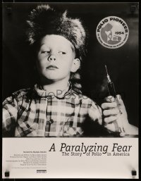4r383 PARALYZING FEAR: THE STORY OF POLIO IN AMERICA 17x22 special poster 1998 great image!
