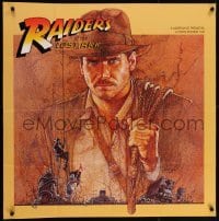 4r266 RAIDERS OF THE LOST ARK 33x34 music poster 1981 adventurer Harrison Ford by Richard Amsel!