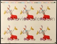 4r419 WHO FRAMED ROGER RABBIT 2-sided printer's test 20x26 special poster 1988 six images of him!