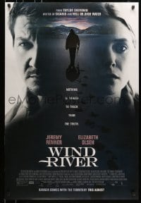 4r983 WIND RIVER advance DS 1sh 2017 Jeremy Renner, Olsen, nothing is harder to track than truth!